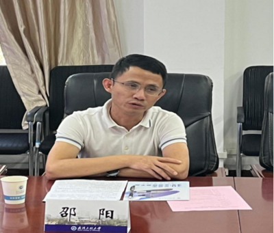 九江市濂溪区委组织部部长邵阳一行来校对接产学研合作事宜